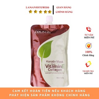 Ủ TÓC -  KEM HẤP COLLAGEN VITAMIN E COLATIN MASK - SIÊU MƯỢT TÓC TÚI 500ML.