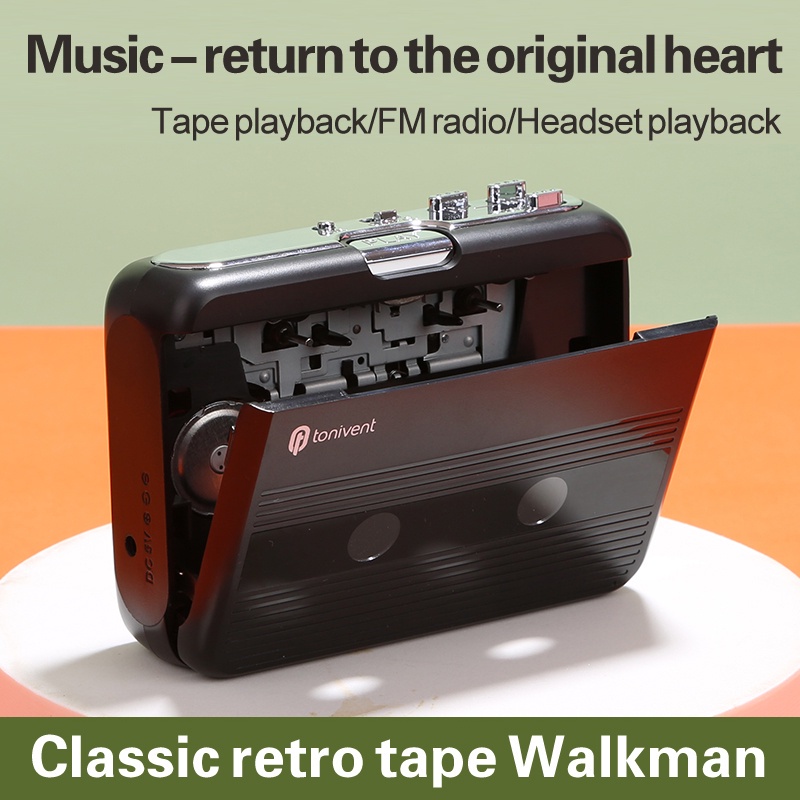 Máy Nghe Nhạc Băng cassette Cổ Điển Mới Với Chức Năng Tự Động Quay Qua radio stereo Tiếng Anh Học Tiếng Anh Bluetooth