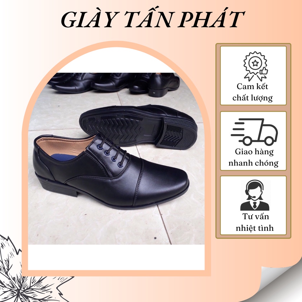 Giày Tây Nam Công Sở - Giày Lười Giả Dây Đế Cao, Có Khâu Đế Chắc Chắn