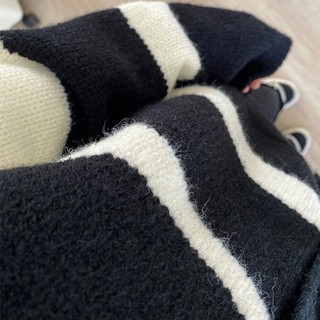 Áo cardigan oversize ziczac