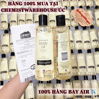 (HÀNG MUA TRỰC TIẾP TẠI ÚC ) DATE 2025- DẦU DƯỠNG DA NEUTROGENA BODY OIL 250ml