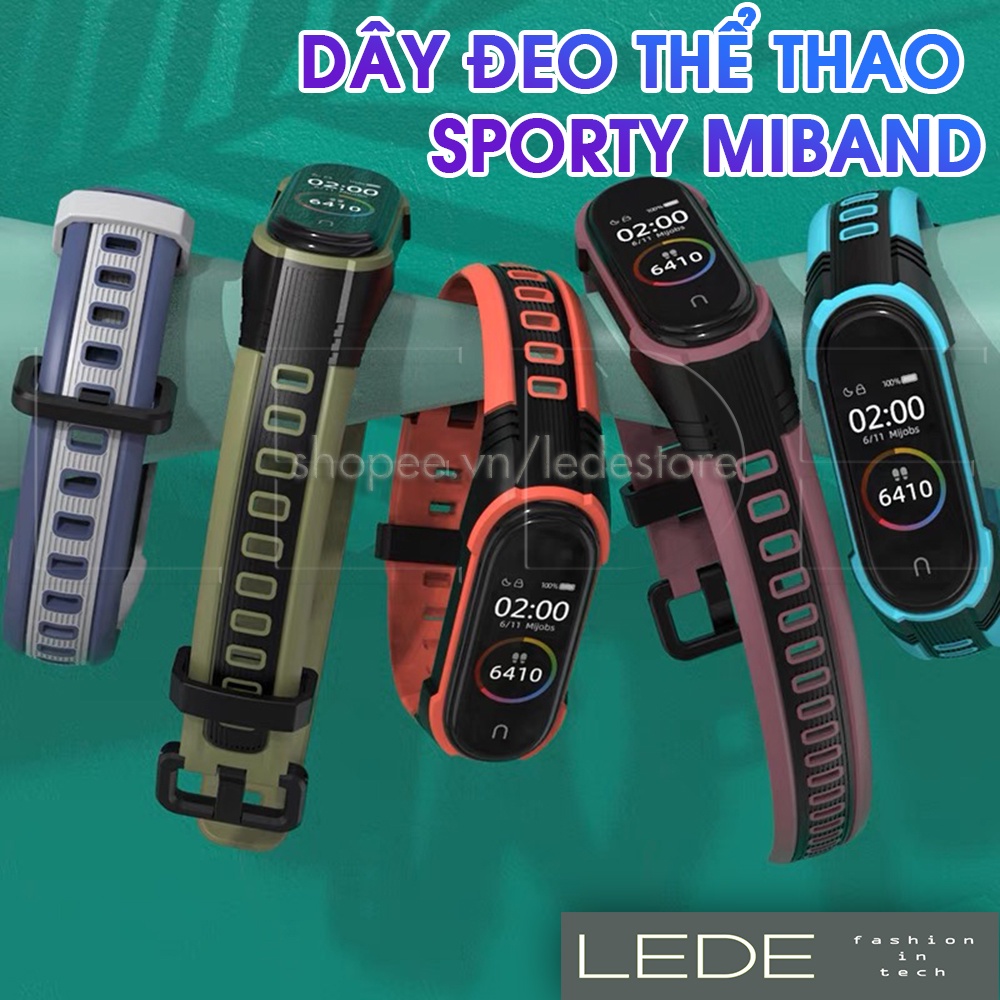 Dây đeo thể thao chuyên dụng Sporty Xiaomi MiBand 5, MiBand 6