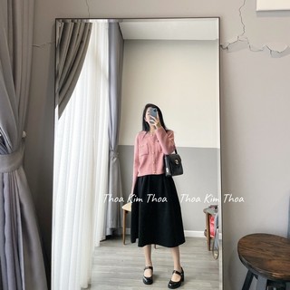 ÁO LEN HỒNG CÚC VÀNG