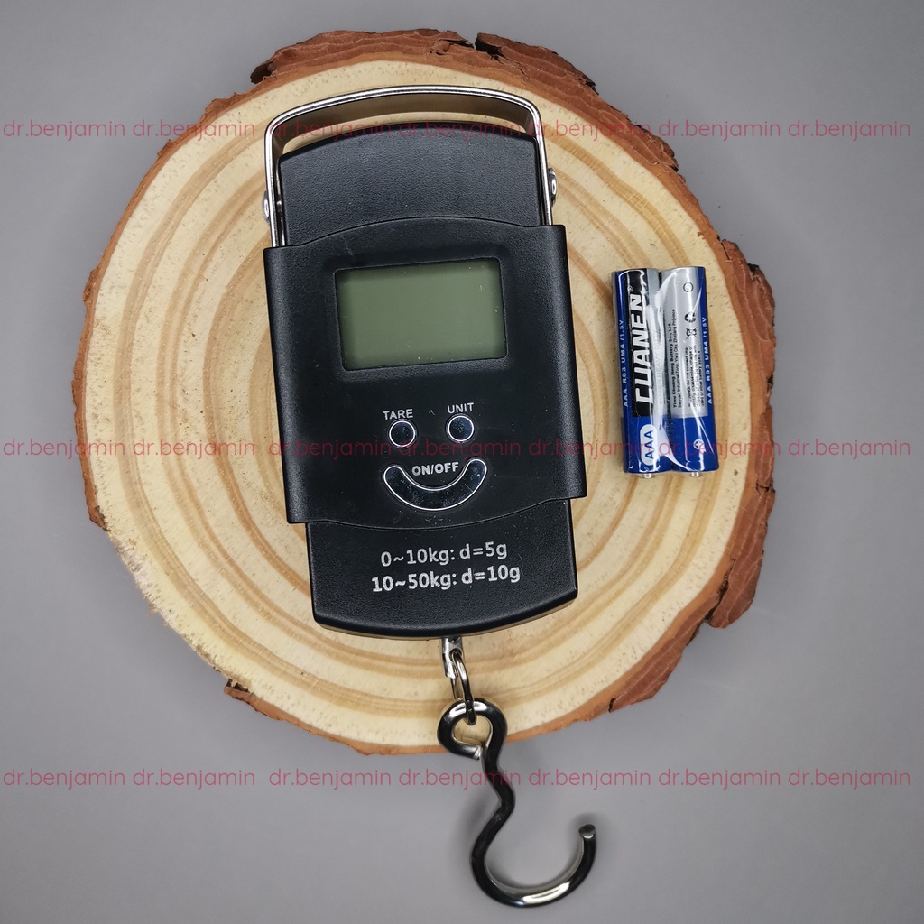 Cân Treo Điện Tử Cầm Tay, Cân Hành Lý, Cân Bán Lẻ 50kg Tặng Pin