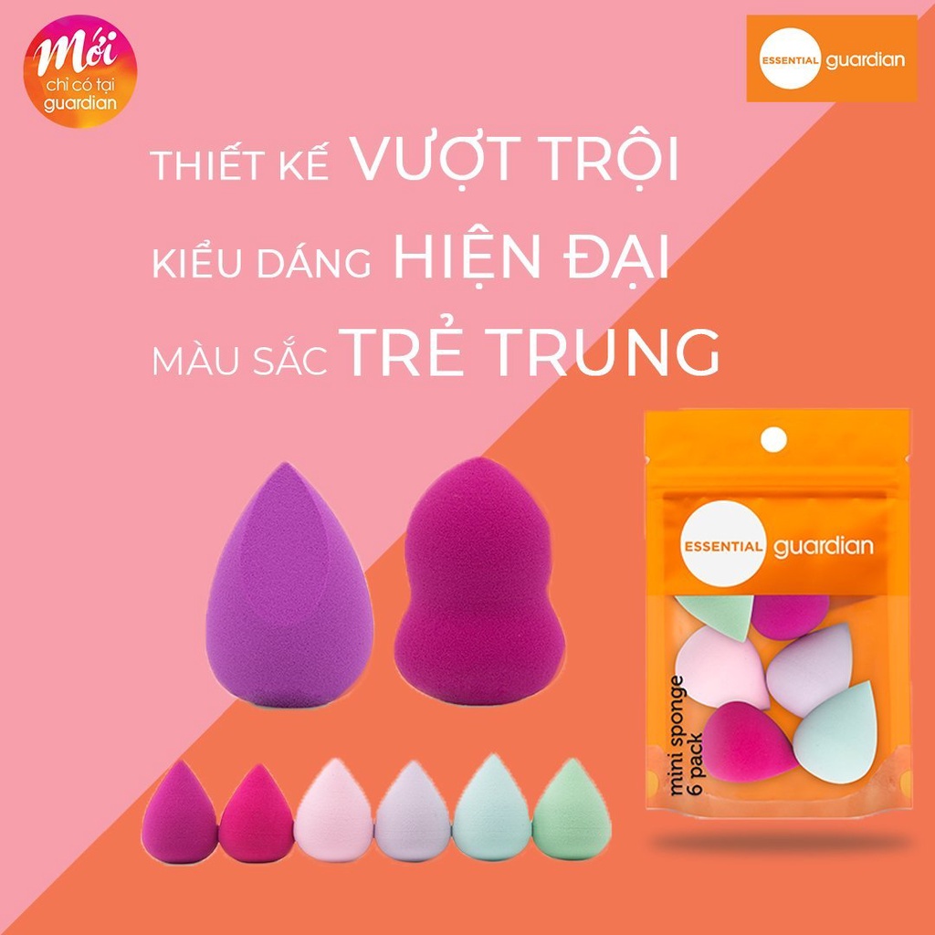 Bông Mút Tròn Round Foundation Sponges Guardian 2 Cái