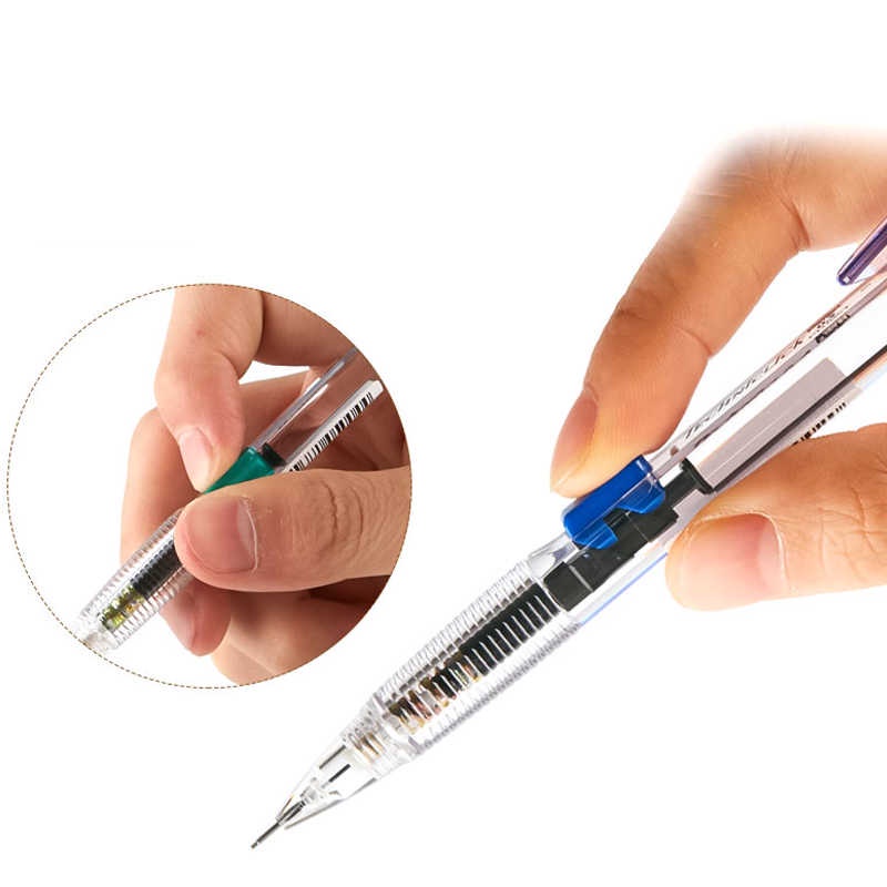 Bút chì kim Pentel TECHNICLICK, viết chì bấm giữa thân ngòi 0.5mm/ 0.7mm các màu vỏ