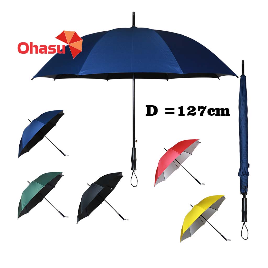 Ô dù che mưa nắng cầm tay cán thẳng D = 127cm Hasu - Ohasu.vn