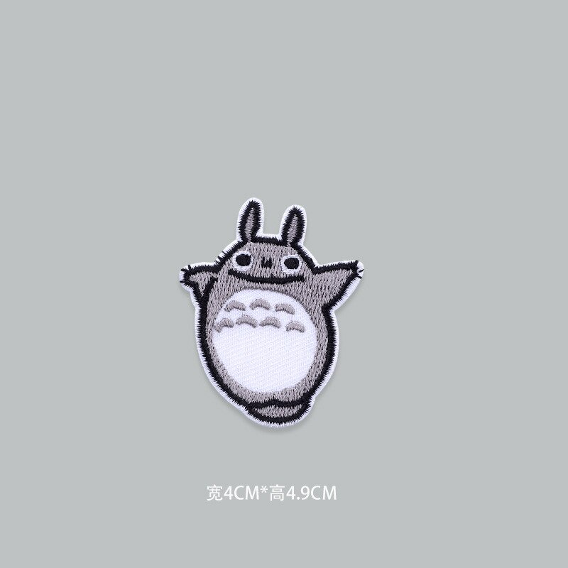 Sticker ủi nhiệt vải thêu logo hình Anime Totoro động vật dễ thương cute - Patch ủi quần áo balo H39