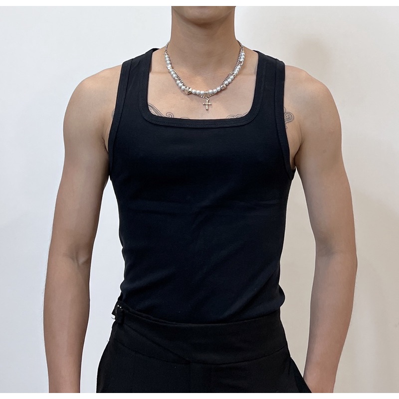 Áo ba lỗ, áo tankTop cổ vuông nam - Store TMT ST1