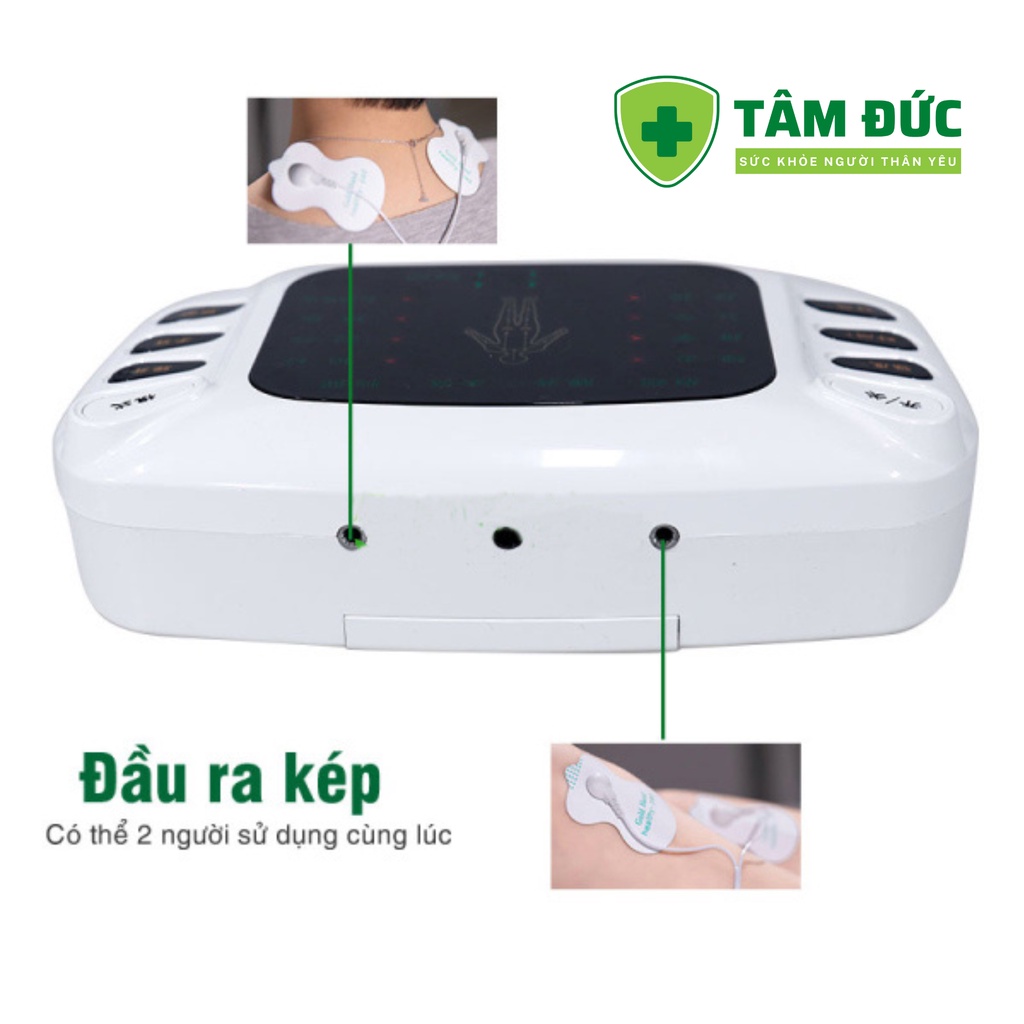 Máy massage xung điện 8 miếng dán YTK-309B, máy mát xa 8 chế độ massage 15 cường độ xung điện