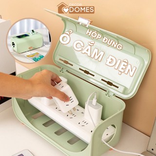 Hộp đựng ổ cắm điện - Hộp nhựa đựng giắc cắm, dây điện, cáp sạc tiện lợi, thiết kế sang trọng tiết kiệm không gian