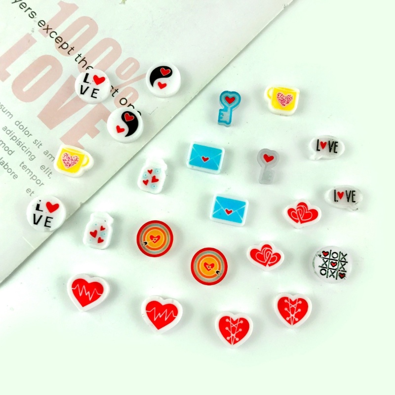 Khuôn Silicone Hình Trái Tim Làm Trang Sức Diy