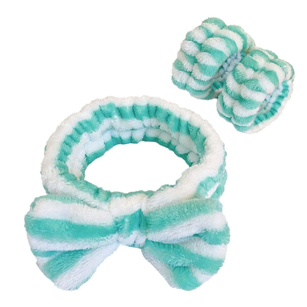 Pinevn Băng Đô Rửa Mặt / Cổ Tay Sợi Nhỏ Màu Trắng Thấm Hút Nước Ngăn Ngừa Rửa Mặt Khi Tập Yoga Chạy Bộ