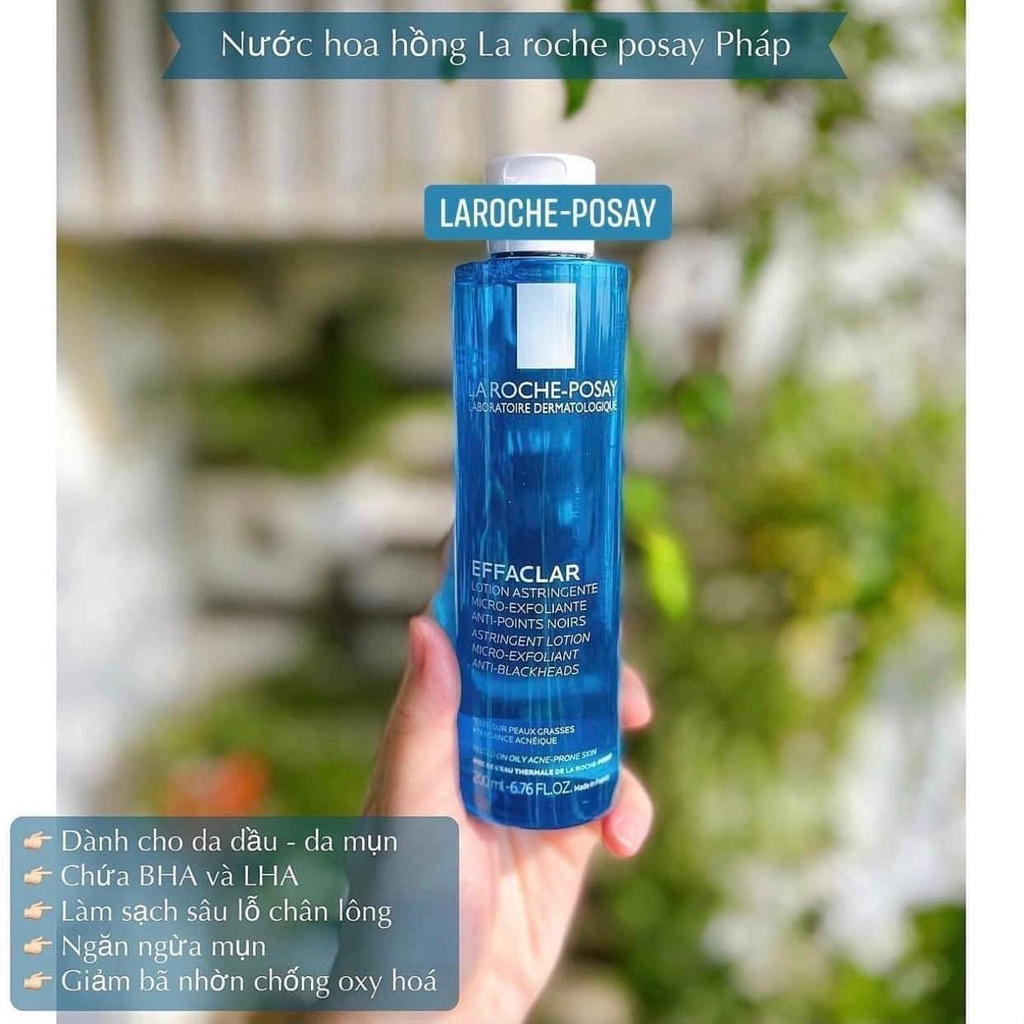 Nước hoa hồng Laroche Posay Effaclar Lotion Astringent (BHA) 200ml