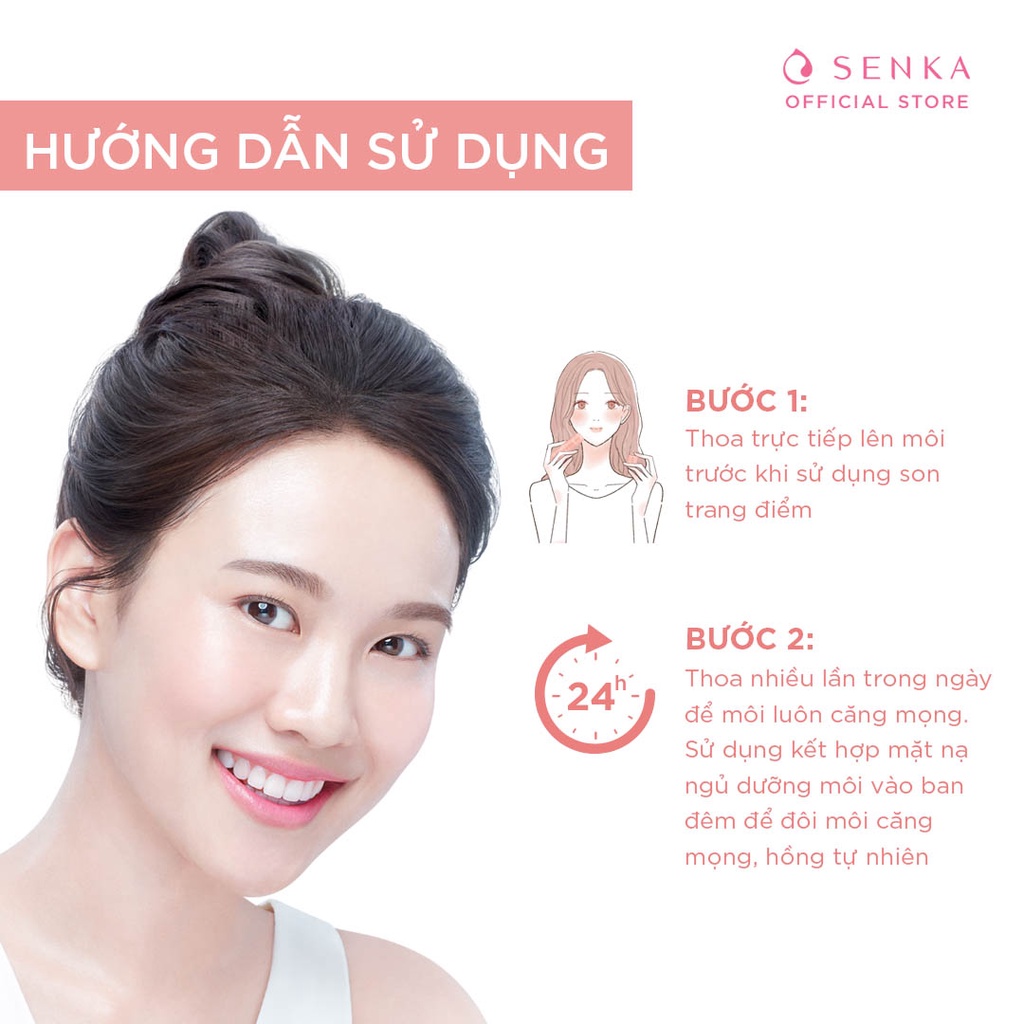 Son dưỡng môi cấp ẩm Senka Perfect Aqua Lip Balm 4.5g