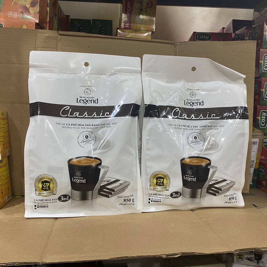 Cà Phê Hòa Tan Trung Nguyên Legend Classic - Bịch 50 gói