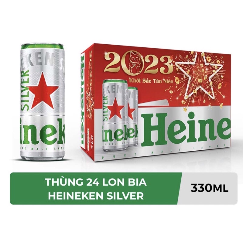 Bia Heineken Silver 330 ml( Ken Bạc)