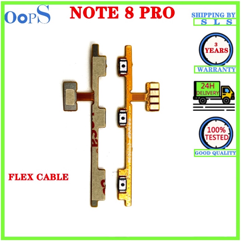 Flex Nút Nguồn + Nút Nguồn + Dây Cáp Dẻo Thay Thế Chuyên Dụng Cho xiaomi redmi note 8 pro