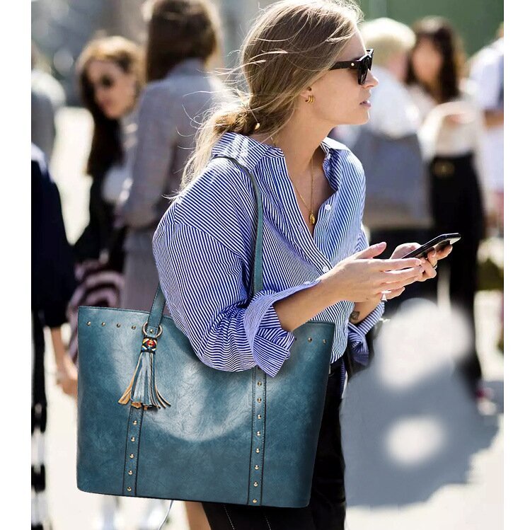 M97-Túi Xách Nữ Sức Chứa Lớn Phong Cách Retro Thời Trang Mới