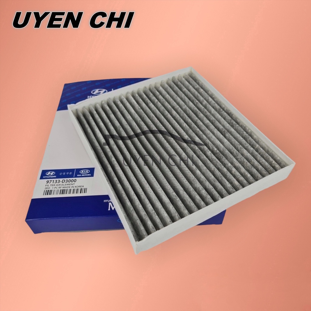 [THAN HOẠT TÍNH] Lọc gió điều hòa, máy lạnh Accent (18-22), Santafe, Tucson, Kona (Mã: 97133D1000/97