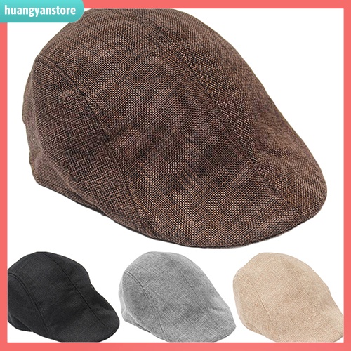 HY| Mũ beret màu trơn đơn giản thời trang nam nữ