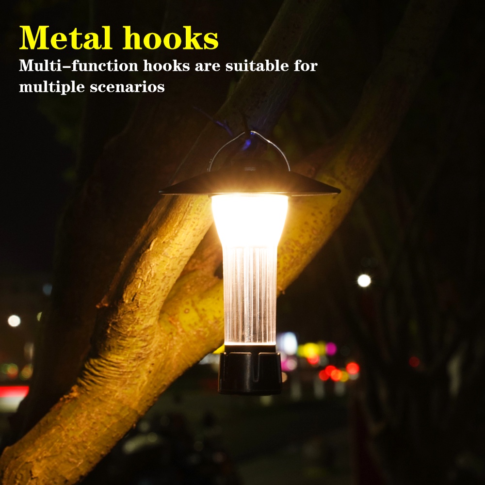 Đèn led Cắm Trại Sạc usb 4 Chế Độ Sáng Chống Thấm Nước