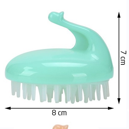 Lược silicon gội đầu massage thư giãn tế bào chết da đầu tiện dụng, lược massage gai silicon duyanh2015