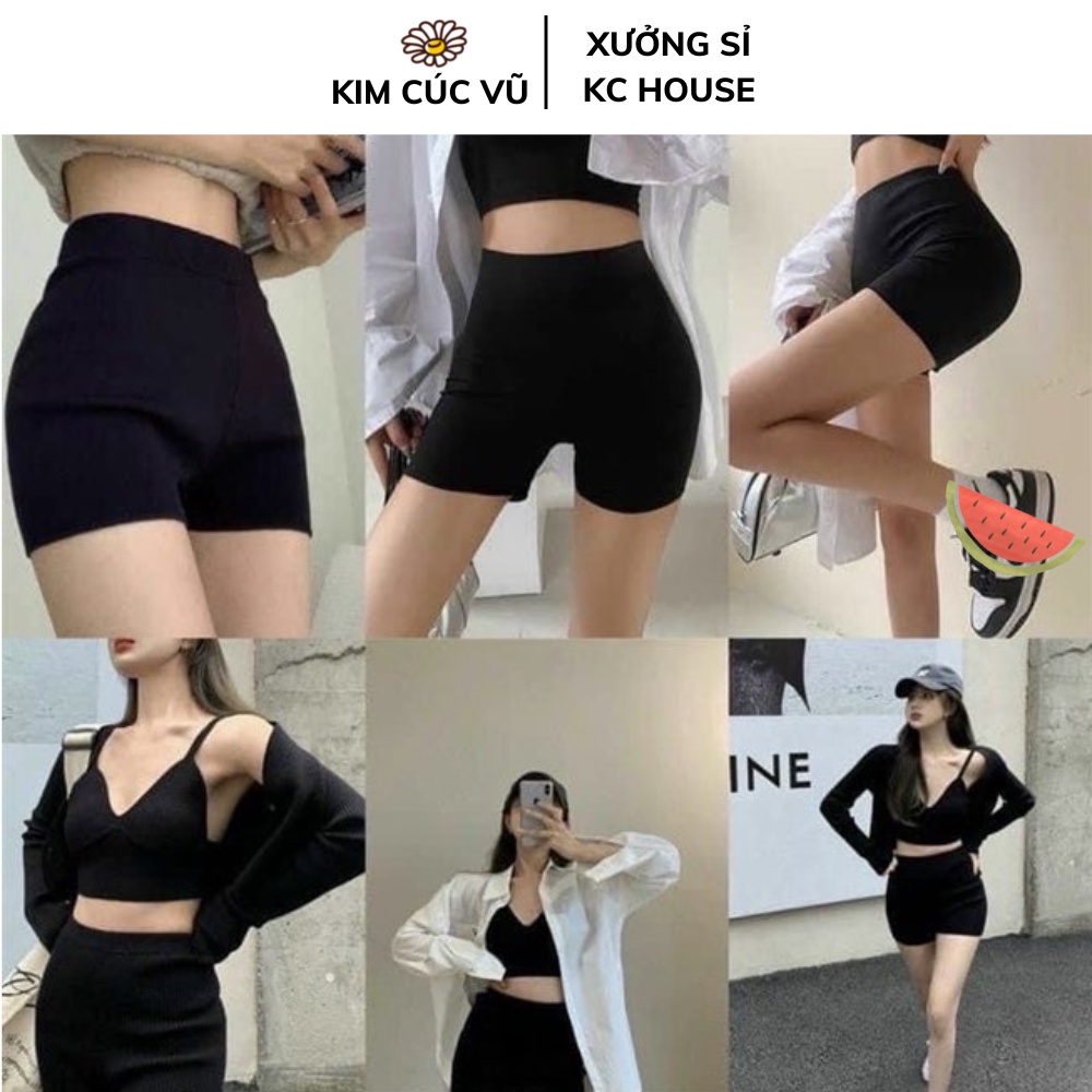 Quần ngố nữ đẹp quần mini biker short nữ quần legging ngố đùi, KC House