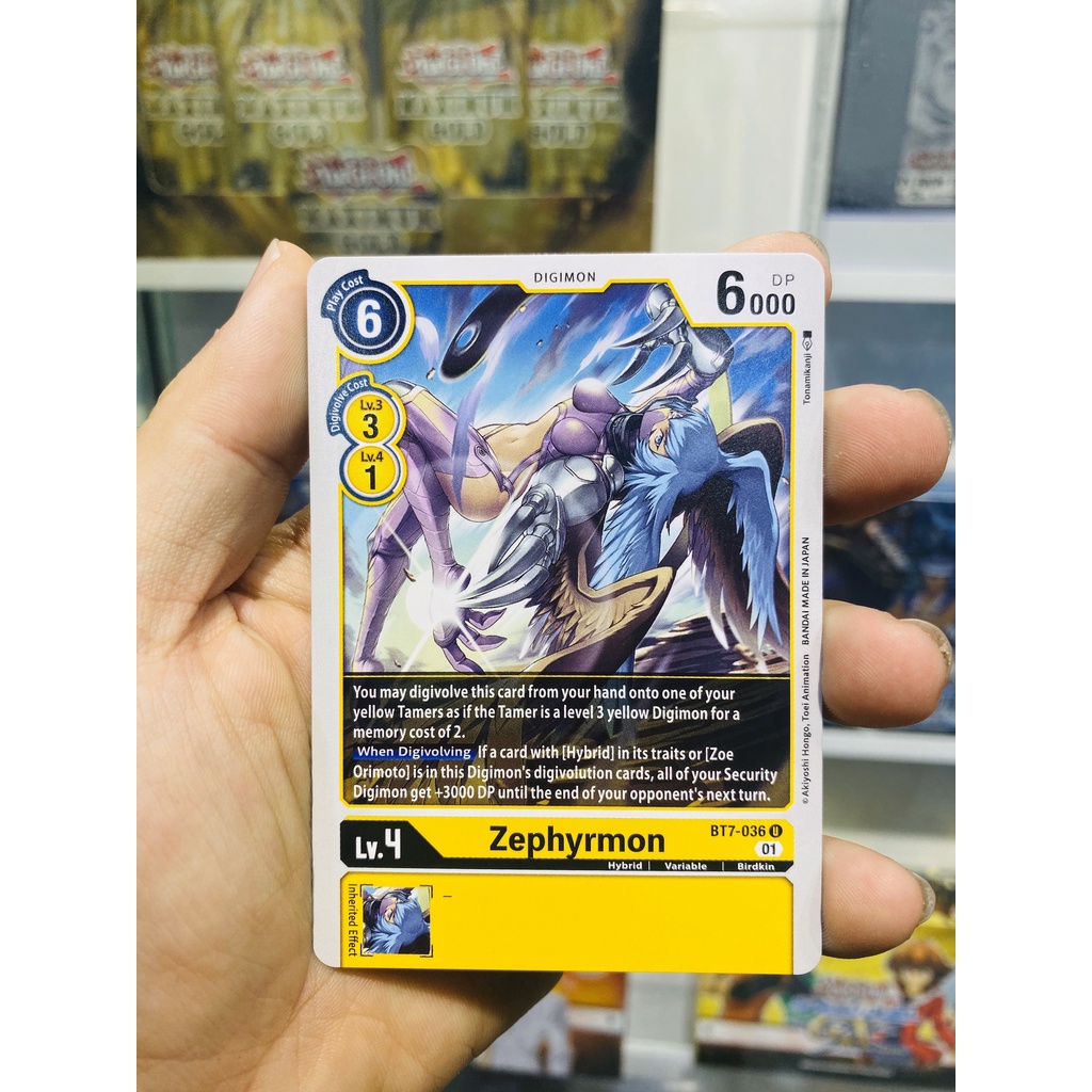 Thẻ bài Digimon Mã BT7-036 - Zephyrmon - Digimon - Uncommon