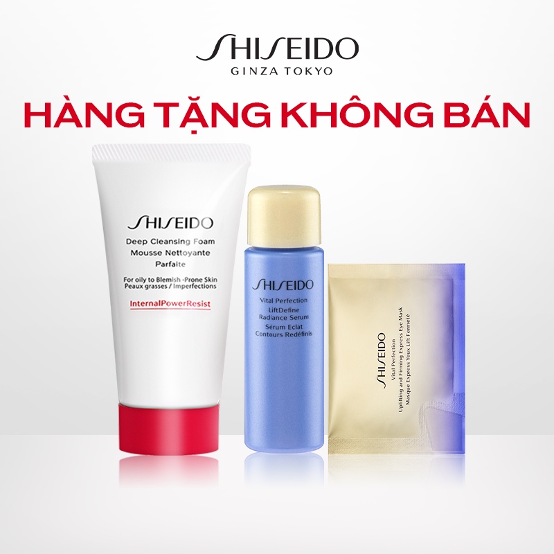 [Quà tặng không bán] Bộ quà tặng Shiseido (tặng kèm sản phẩm Shiseido VPN 30ml)