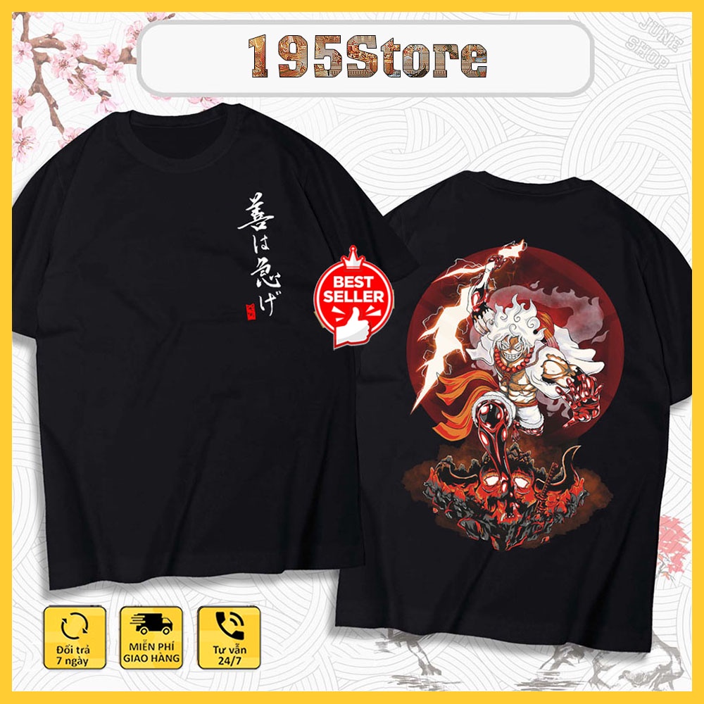 Áo One Piece - Luffy G5, Áo Anime in hình Zoro, Sanji, Ace chất cotton co giãn 4 chiều thoáng mát
