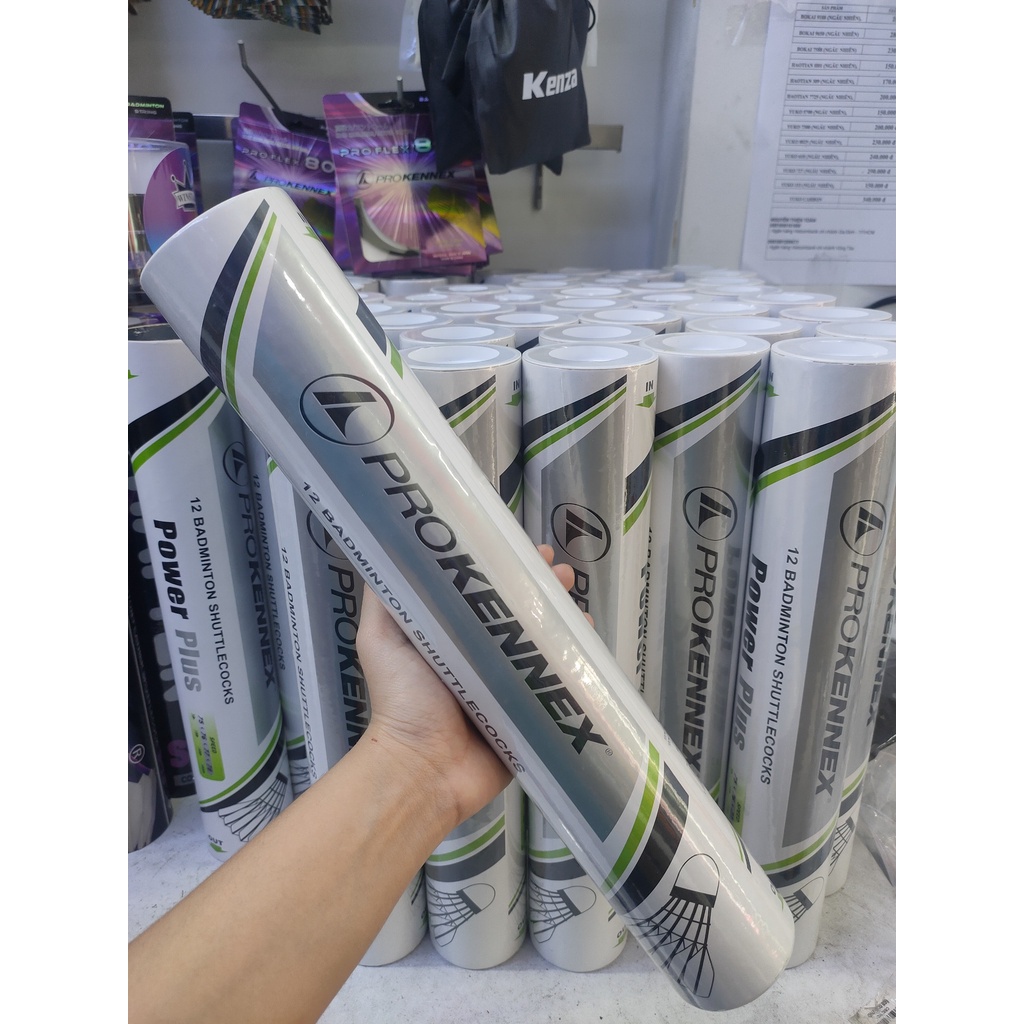 Quả cầu lông RẺ NHẤT THỊ TRƯỜNG PROKENNEX Power Plus chính hãng cao cấp, trái cầu lông tiêu chuẩn thi đấu chất lượng
