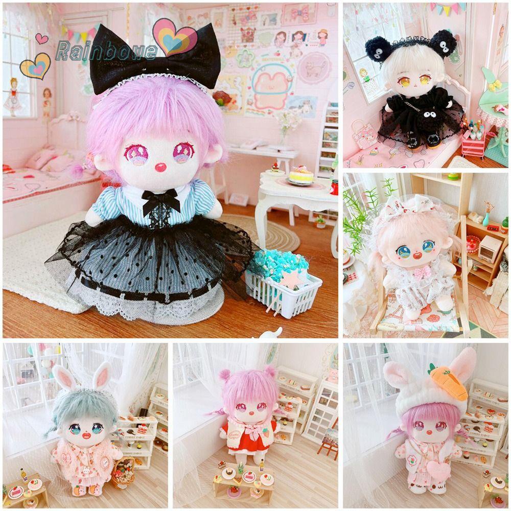 Áo Thun Cotton 20cm Họa Tiết Cầu Vồng Dành Cho Búp Bê