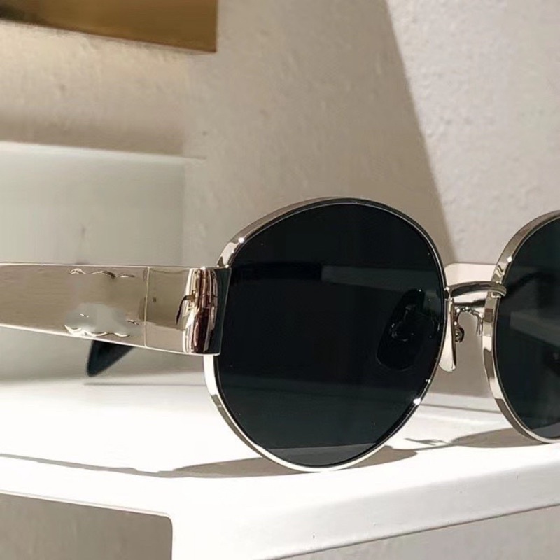 Mắt kính râm thời trang kiểu dáng châu âu gọng tròn 1016