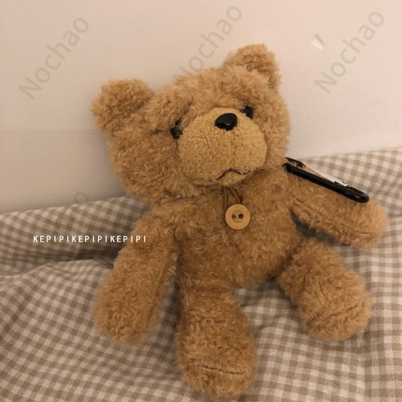 Vỏ Bảo Vệ Hộp Sạc Tai Nghe Bluetooth Không Dây airpods pro2 1 / 2 3 Hình Gấu Nâu Dễ Thương