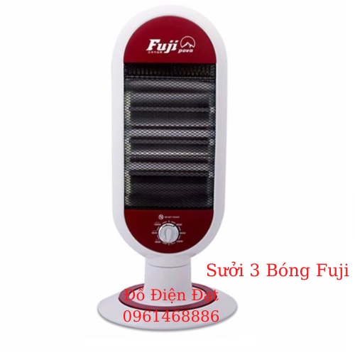 Đèn Sưởi 3 Bóng Fuji, Đèn Sưởi Gia Đình, An Toàn, Không Chói Mắt, Bảo Hành 12 Tháng
