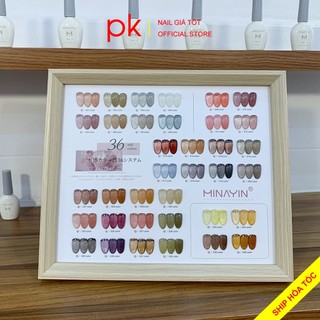 Set sơn gel 36 màu thạch Minayin cao cấp tặng kèm bảng màu