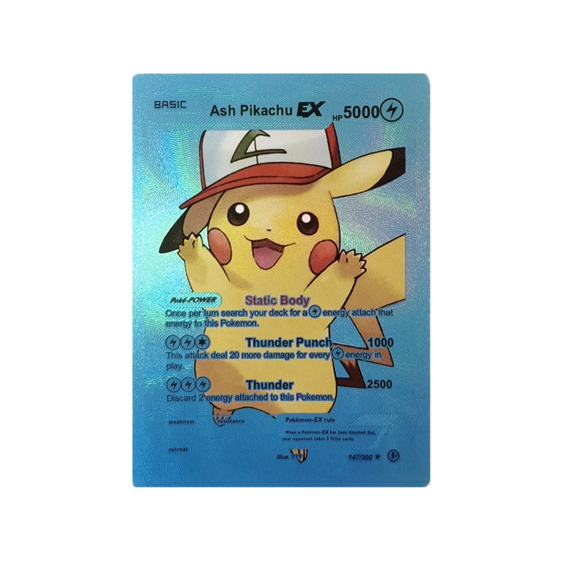 Bộ 10 Thẻ Bài Pokemon GX EX Laser Tiếng Anh