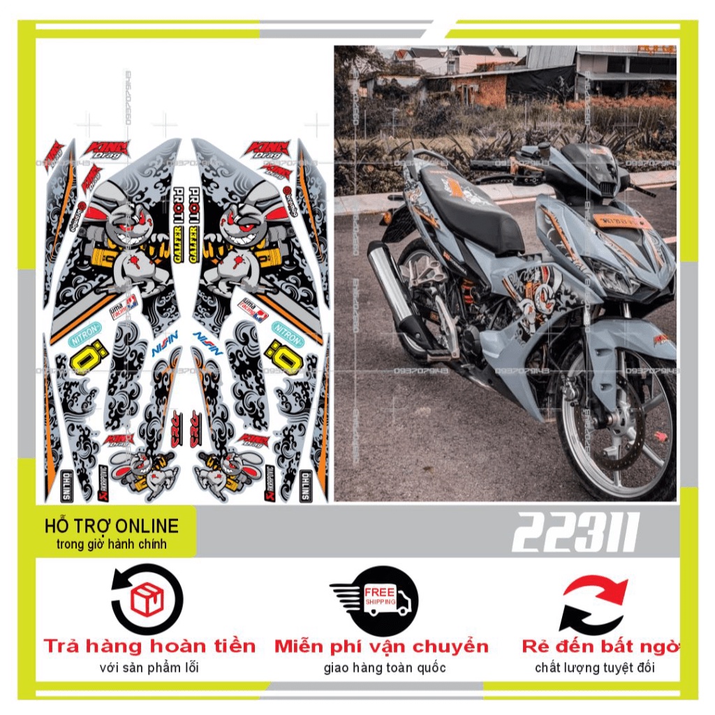 TEM RỜI WINNER X THỎ 22311 - THU DECAL