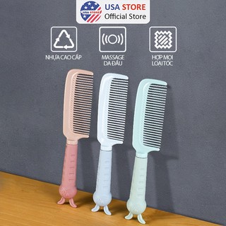 Lược chải tóc bạn gái - cán thỏ dễ thương chống tĩnh điện