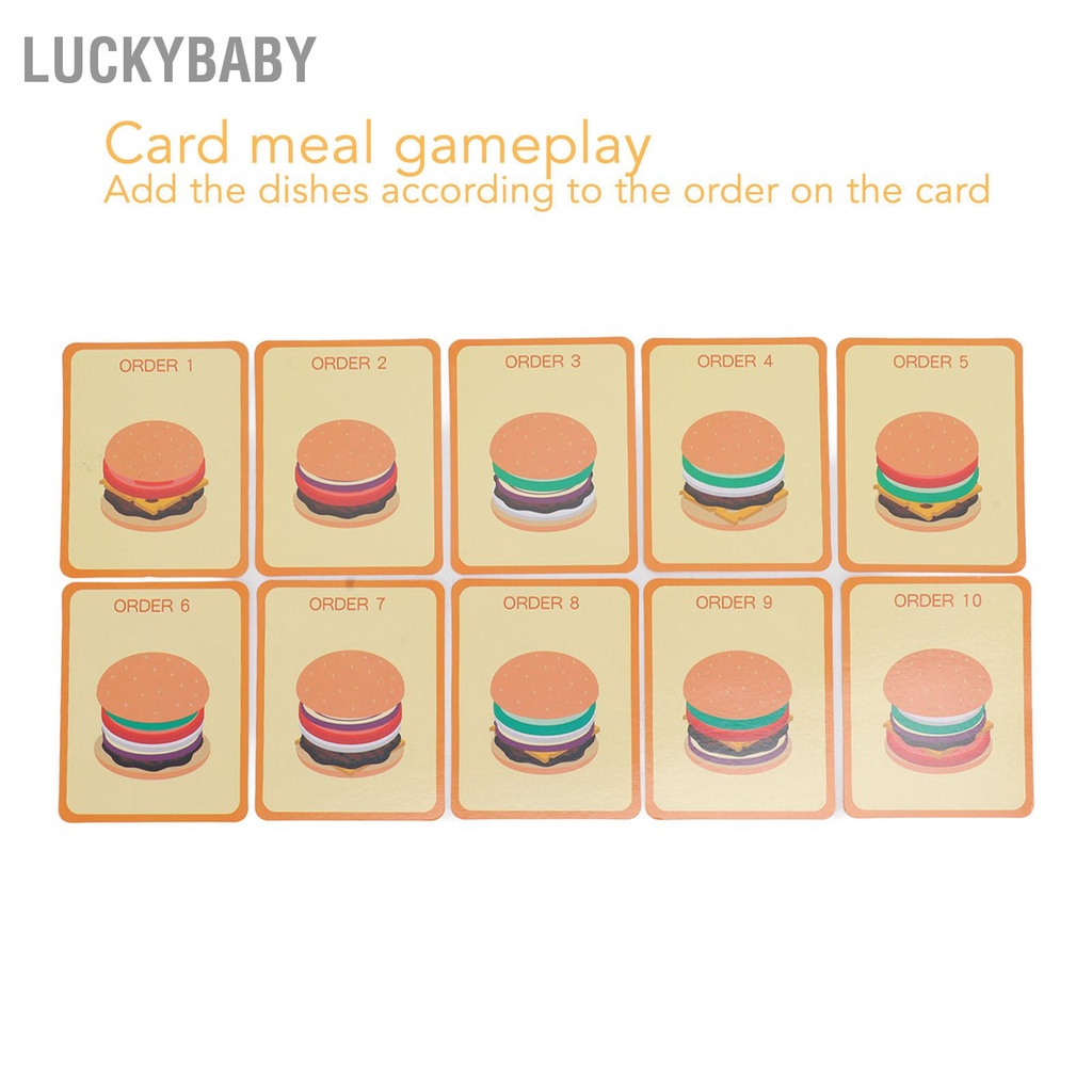 Bộ đồ chơi hamburger - Bằng Gỗ Hình Dạng Dễ Thương Cho Trẻ Em - HILUCKYBABY