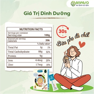 Bột ngũ cốc happy nuts anpaso, ăn kiêng, giảm cân, bổ sung dinh dưỡng - ảnh sản phẩm 5