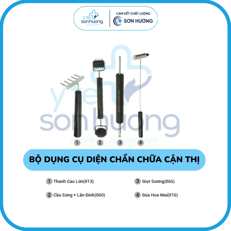 Bộ dụng cụ diện chẩn chữa cận thị (4 món)