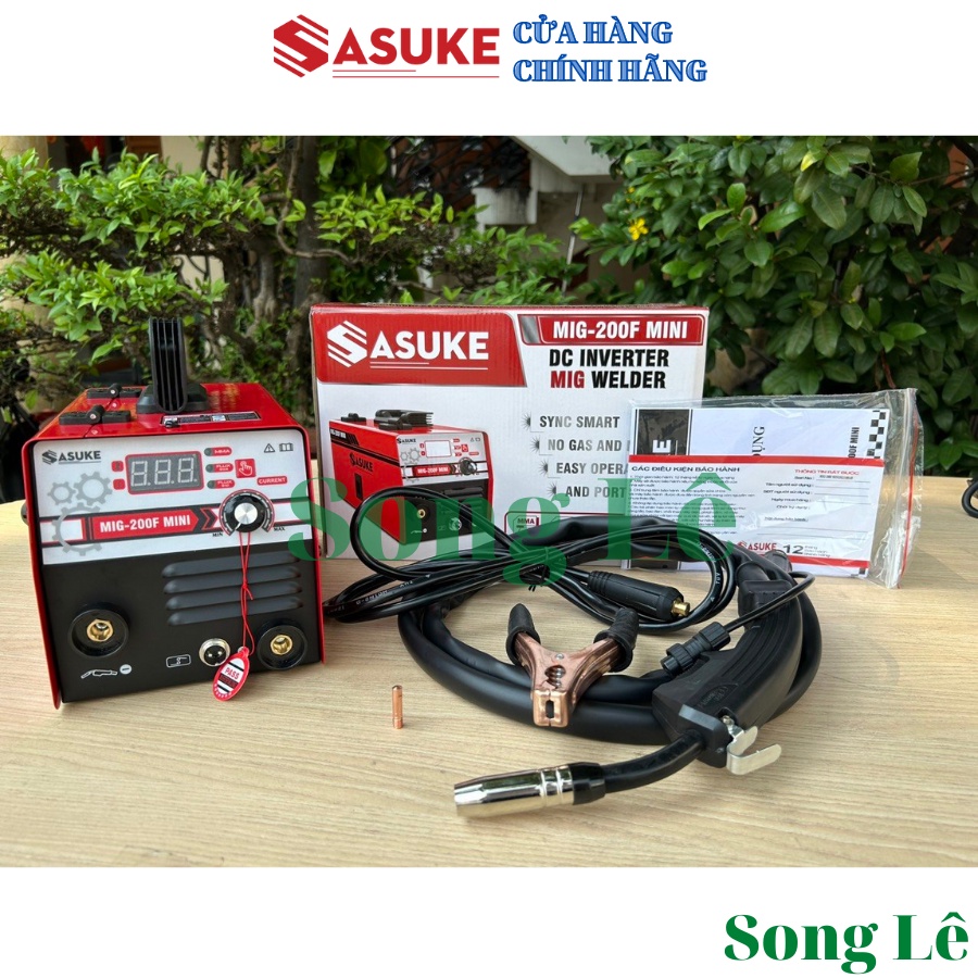 Máy hàn mig không dùng khí 2 chức năng SASUKE mig 200F model 2022