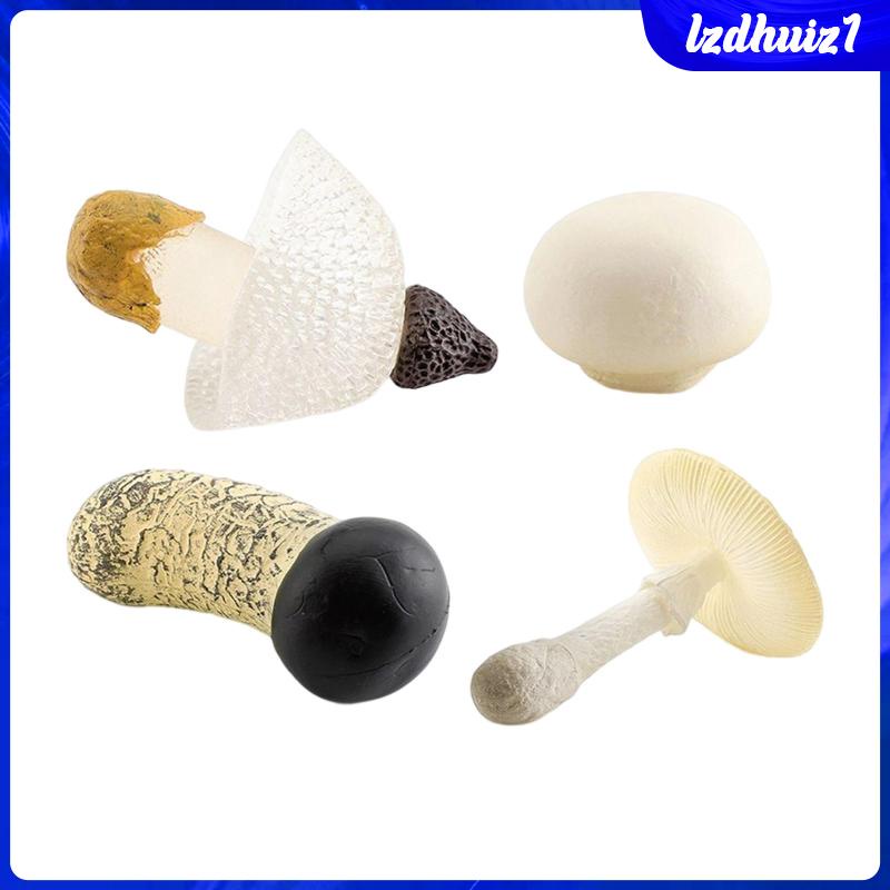 Bộ 4 Mô Hình Nấm Giả Dùng Trang Trí Nhà Trẻ DIY