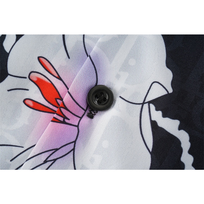 Áo Sơ Mi Tay Ngắn In Họa Tiết D &amp; R Thời Trang Đường Phố Cho Nam Và Nữ