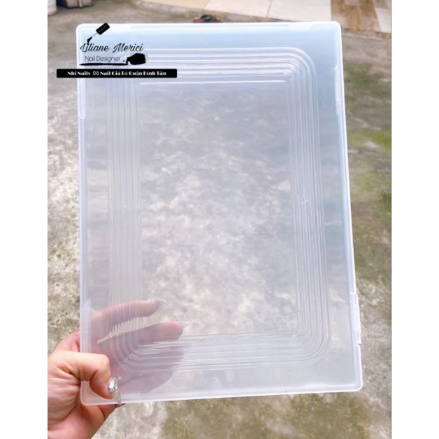 Hộp Nhựa Đựng Mẫu Móng, nail A4