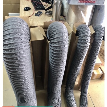 Ống gió mềm vải Tarpaulin D100mm loại không bảo ôn 10 mét/ cuộn hàng chính hãng