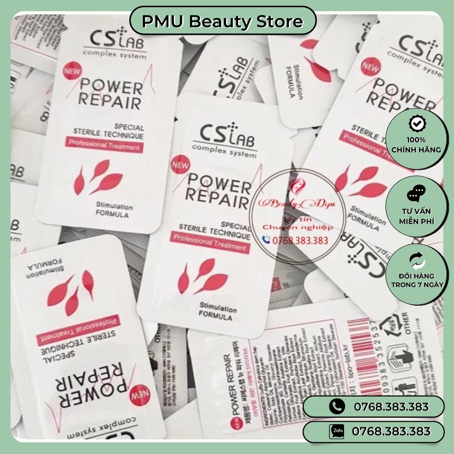 -Dưỡng CS Lab New Power Repair Cream Chuyên Tái Tạo Da Sau Phun Xăm Thẩm Mỹ