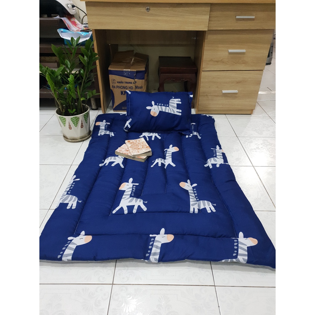 Nệm cho bé đi học nhà trẻ 80x120cm họa tiết hoạt hình trẻ em